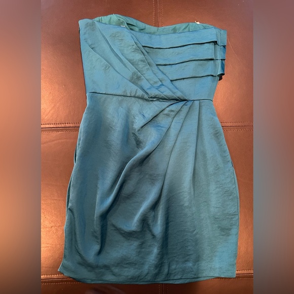 BCBGeneration Teal Mini Dress - Size 0 - Picture 2 of 3
